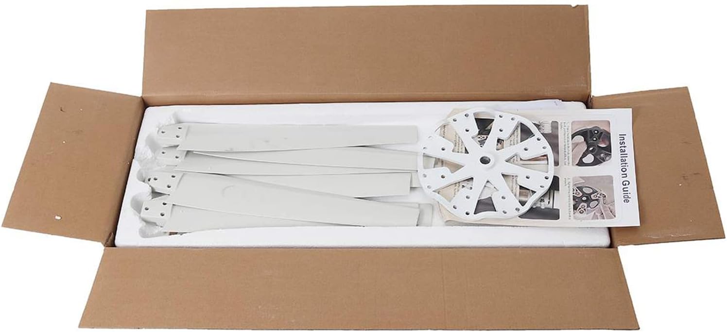 16000W Vertical Wind Turbine Wind Generator, 12V-220V Home Use Wind Turbines White 10 Blade with MPPT Charge Controller