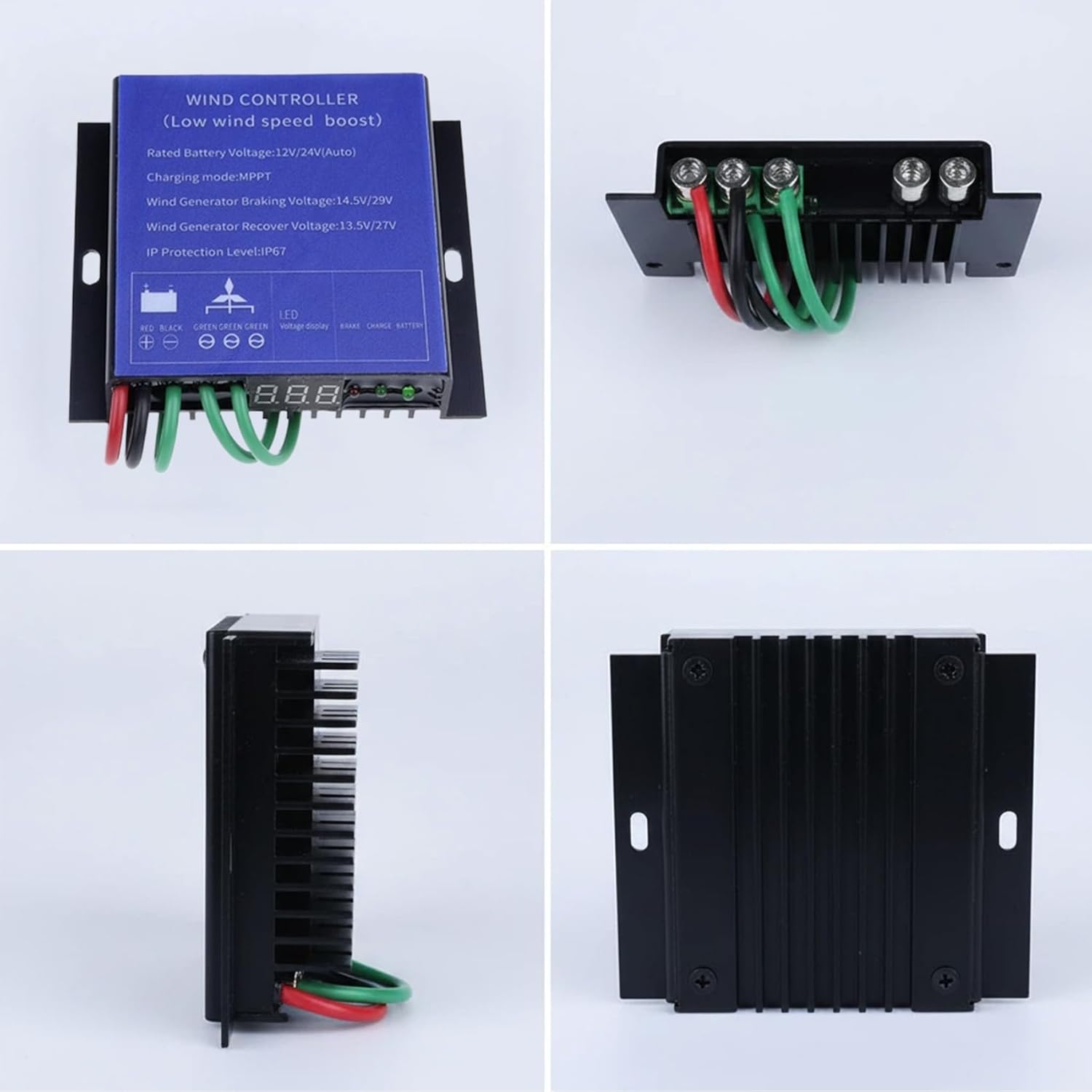 Small Wind Generator Controller 9000W 12V-220V with LED Indicator MPPT Control Method Wind Turbine