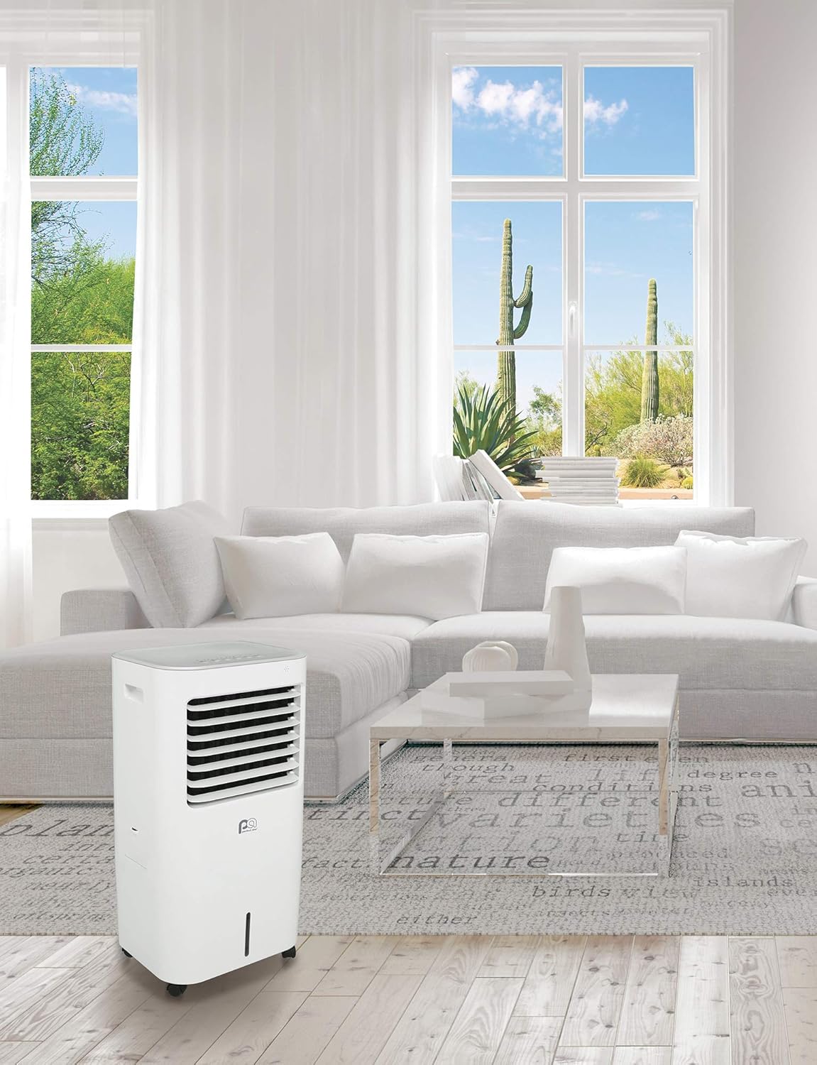 PerfectAire PEVP240 240 CFM Portable Evaporative Cooler, 250 sq. ft, White