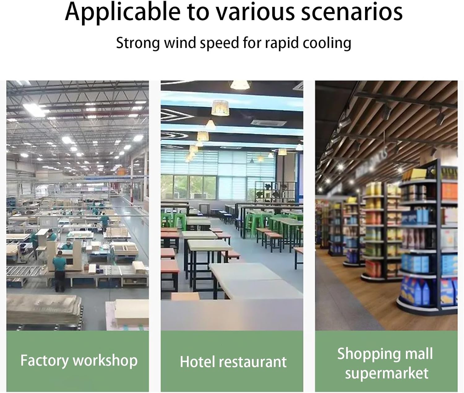 Evaporative Air Cooler, Portable Swamp Cooler with Water Tank, 3 Speed Windowless Air Conditioner for Garage, Yard, Commercial Use