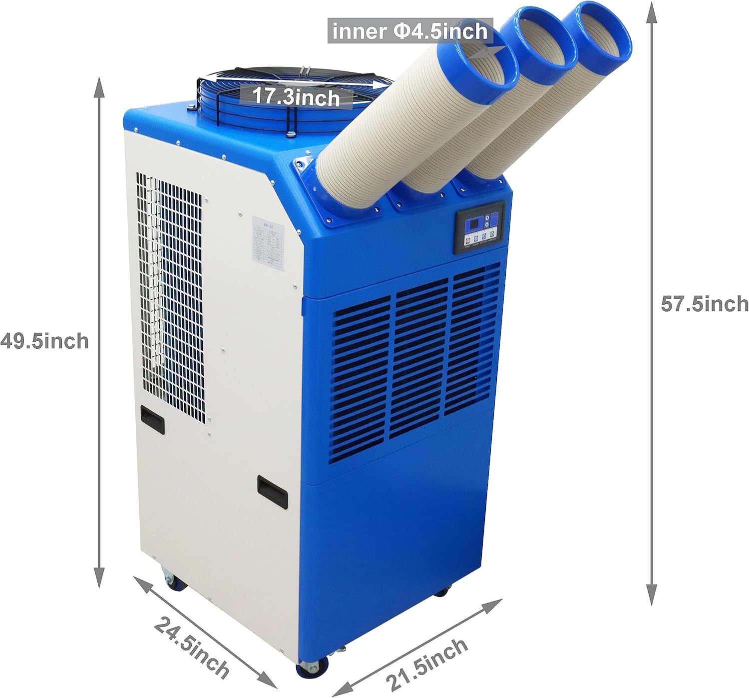 TECHTONGDA Industrial Spot Cooler Mobile Air Conditioner Outdoor Cooling Machine Aircon 220V Columns Outlet 910m³/h Air Flow
