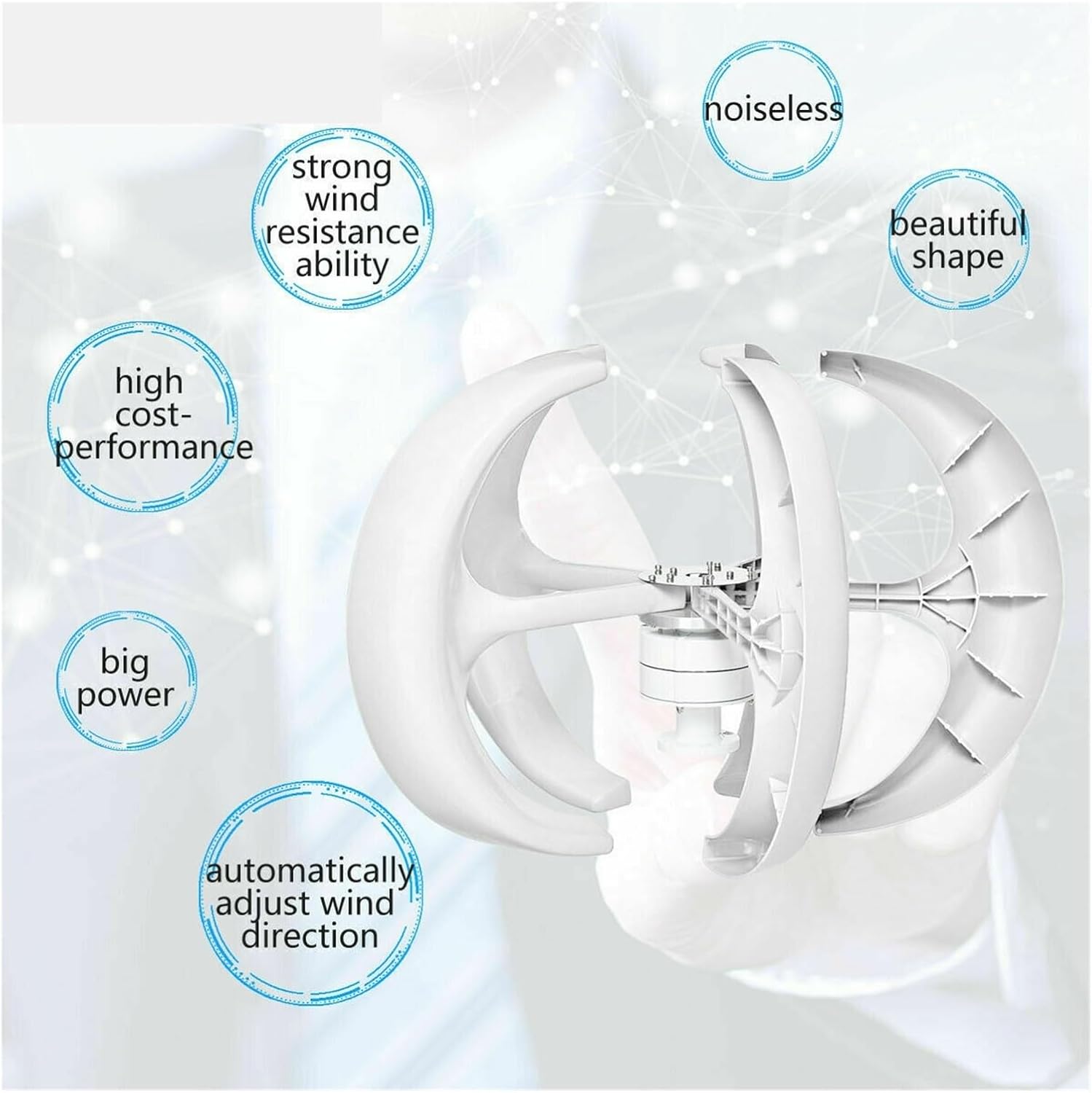 3000W Vertical Wind Turbine 12V 48V Vertical Axis Wind Generator Windmill with MPPT Charging Controller Industrial Energy(Red,Charging CONROL_24V)