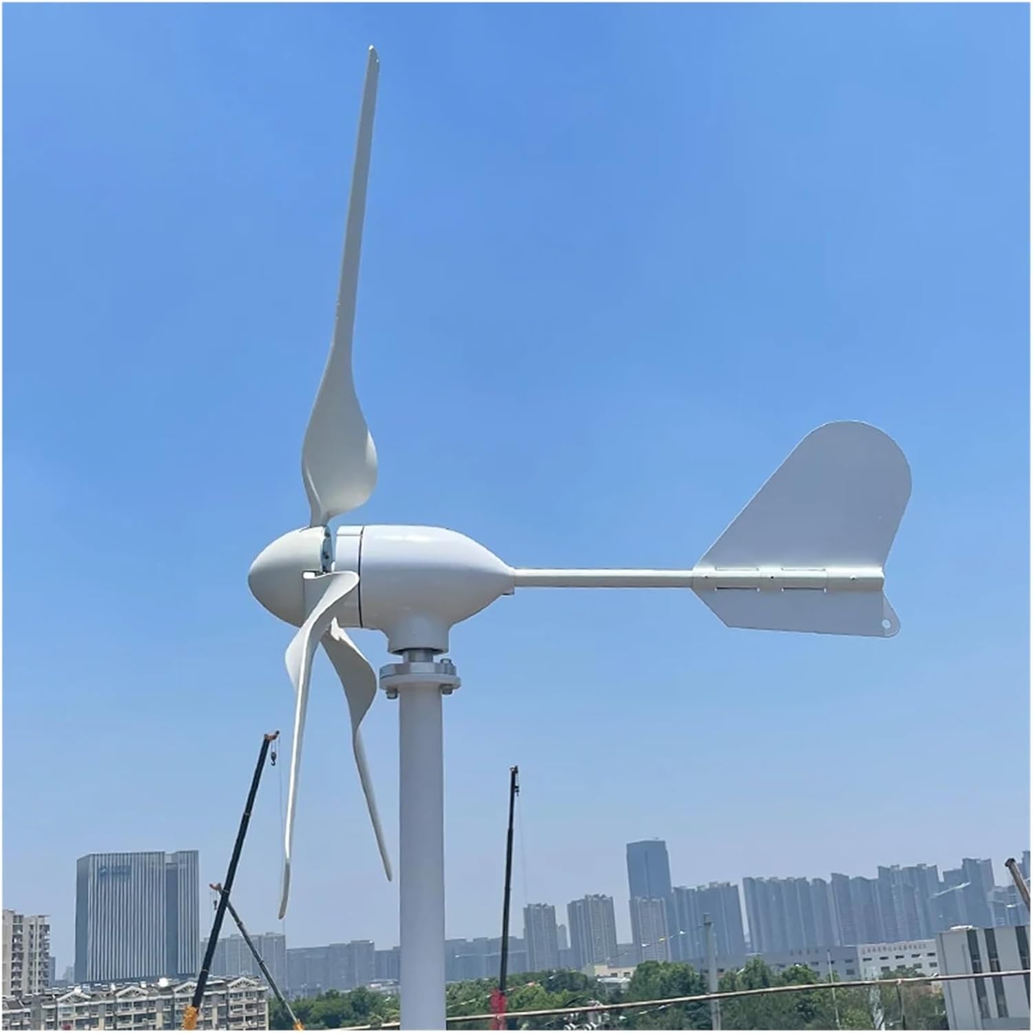 Wind Turbines, 1500W New Energy Horizontal Wind Turbine Generator 12v 24v 48v Low Noise Small Windmill Homeuse(48V)