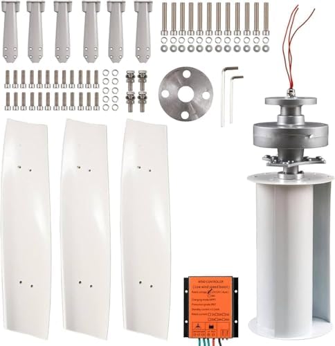 2000W Wind Turbine Generator - 3-Blade Eco-Friendly Home Power System for Street Lighting with Universal Hybrid Controller - Renewable Energy Solution