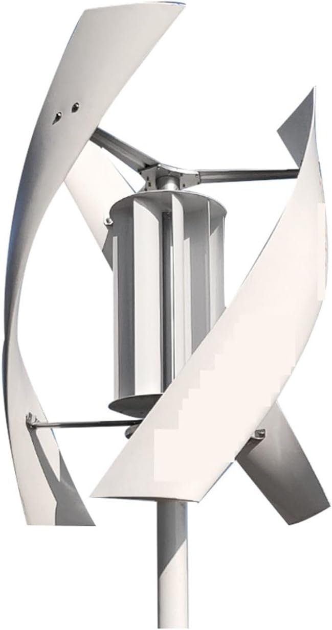 5KW Wind Turbine with Solar Panel Battery 5KW Vertical Axis Maglev Wind Turbine for Household Family with Controller Industrial Energy(MPPT Hybrid Control,12V)