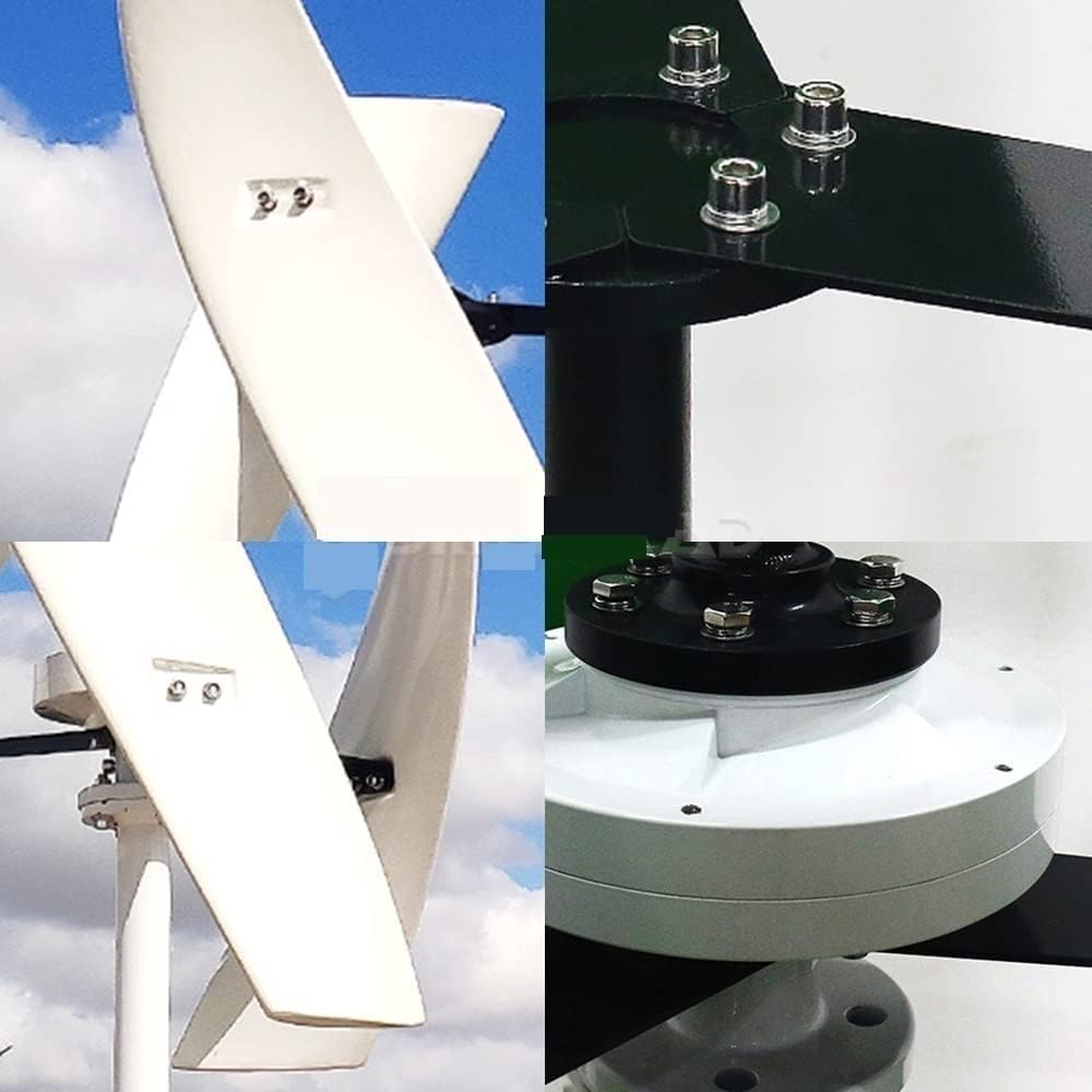 Wind Turbine, 400W Vertical Axis Permanent Magnet Wind Turbine 12v 24v Energy Windmill with MPPT Controller for Home Factory Use(Wind Controller)