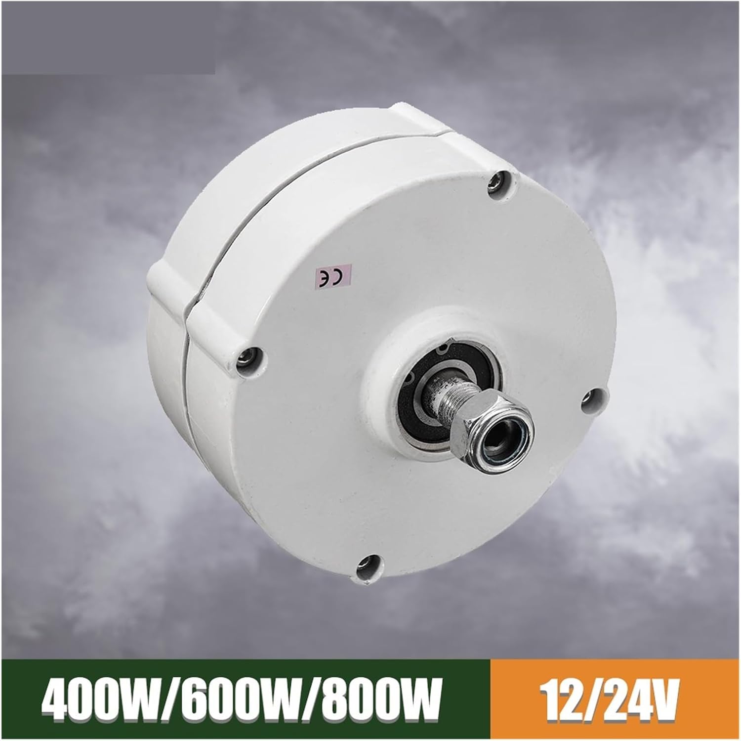 Generators 400W 600W 800W Low Speed 12V 24V 3 Phase Gearless Permanent Magnet AC Alternators for Wind Water Turbine for Home Use Industrial Energy(Without Base,24V_800W)