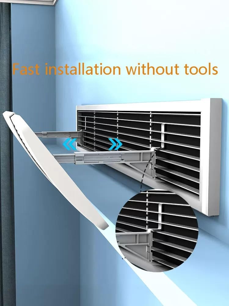 Easy to Install, Angle Adjustable Central Air Conditioning Wind Shield, Suitable for Most Air Conditioners, Anti Direct Blowing
