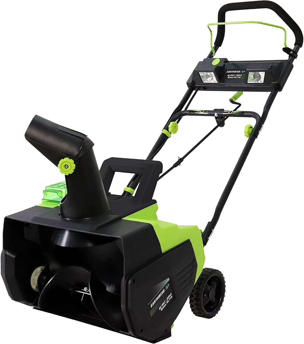 Earthwise Power Tools by ALM SN722018 2 x 20-Volt 18-Inch Cordless Snow Thrower, (2) 4.0Ah Batteries & Fast Charger Included