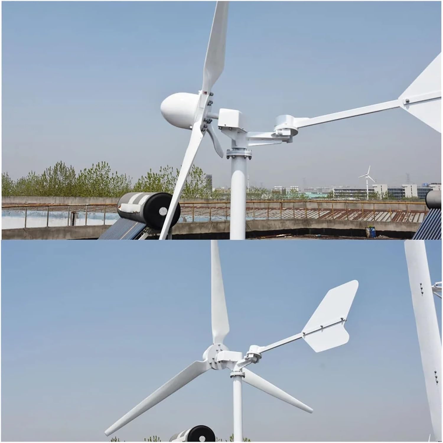 Wind Turbines, 5KW Wind Turbine Generator 24V 48V 96V Windmills Alternator Generators Alternative Energy for Home(96V)