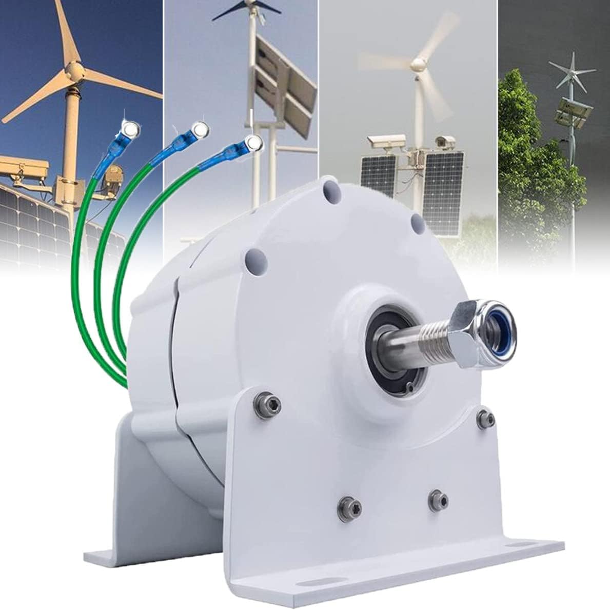 10000W Gearless Permanent Magnet Alternator - Low RPM AC Generator for Wind & Hydro Turbines, 5000W/6000W/8000W Options Available, 24V Base Usage, High Efficiency Power Solution