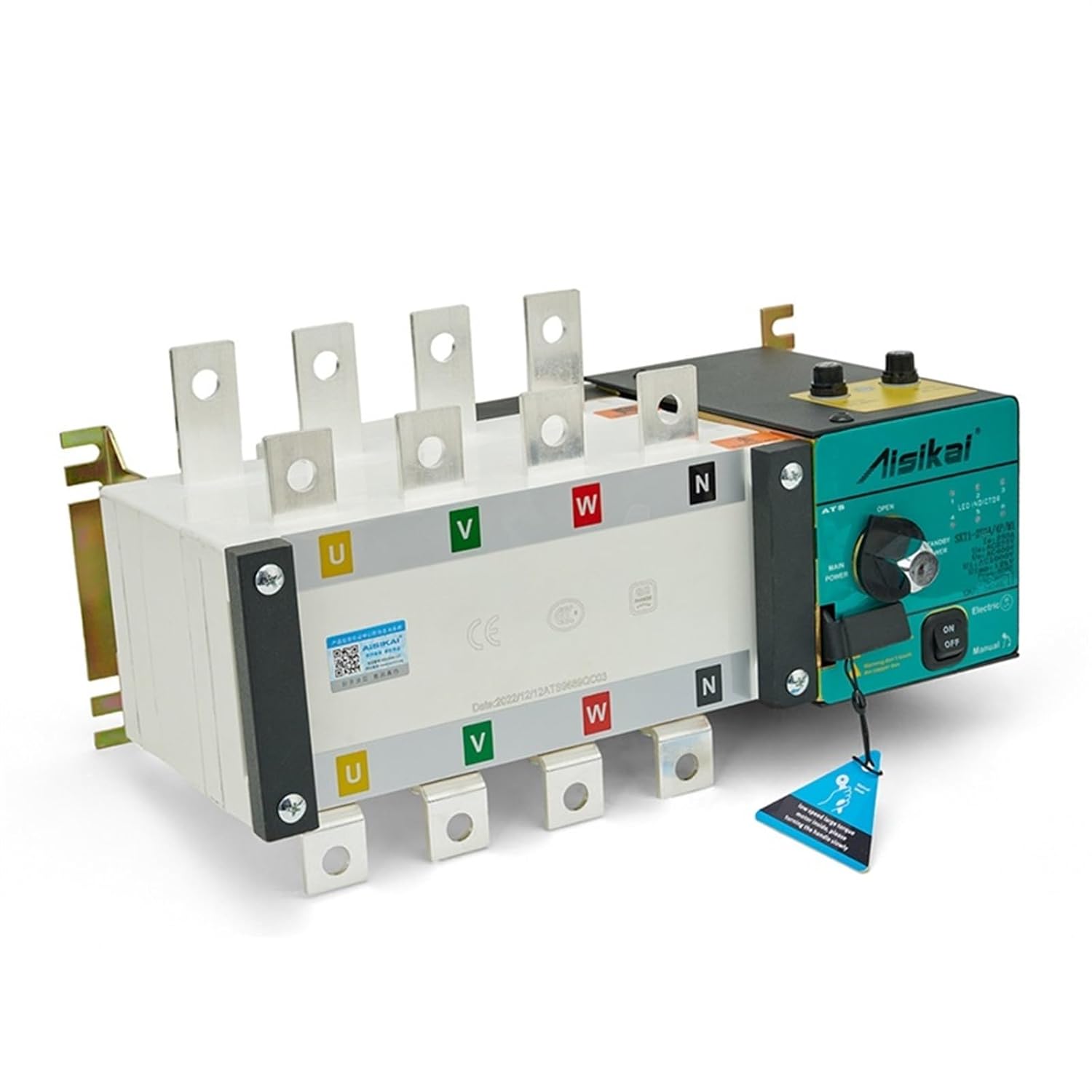 ATS 1000A 800A 4P Generator Dual Power Automatic Transfer Switch Auto Intelligent Transfer Control Module AC 220V(1000A 4P)