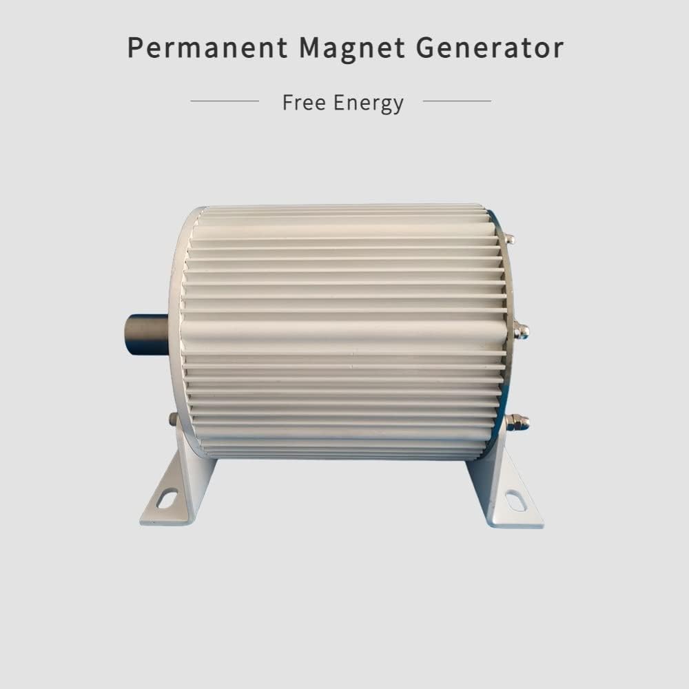 Wind Turbine, 10000W 20000W 30000W with Base Rare Earth Permanent Magnet Generator 24V 48V for DIY Horizontal Wind Turbine Generator(with Base,48V_10000W)