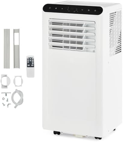 GarveeHome Portable Air Conditioner, 8,000 BTU Smart AC with 24H Timer, Window Kit & Fan Mode, Ventless Design, Portable Air Conditioner with Hose.