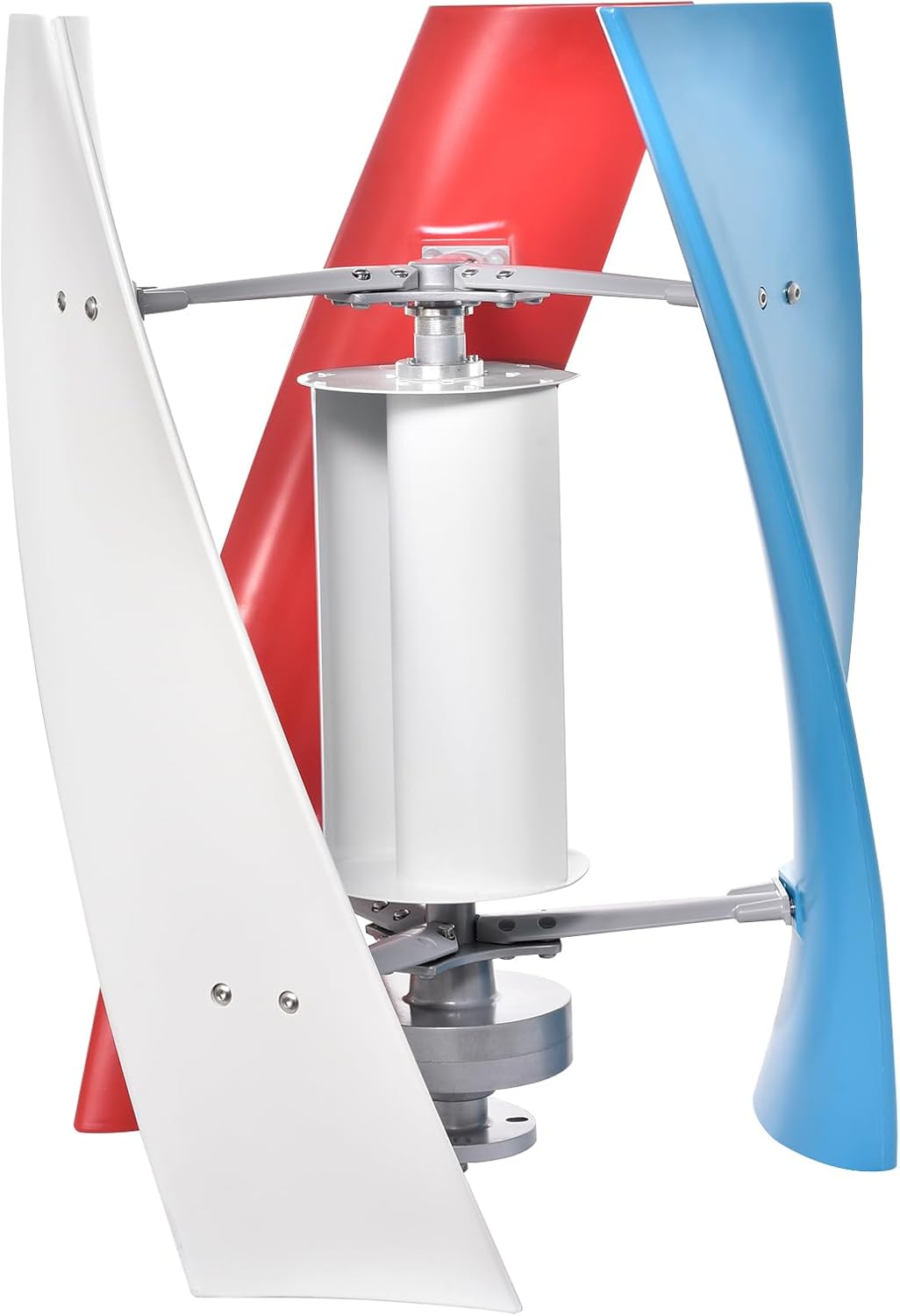 Vertical Axis Wind Turbine | 3 Leaves Wind Powered Generator 3000W - Quiet AC Permanent Magnet Generator, Windmill Household for Street Lighting