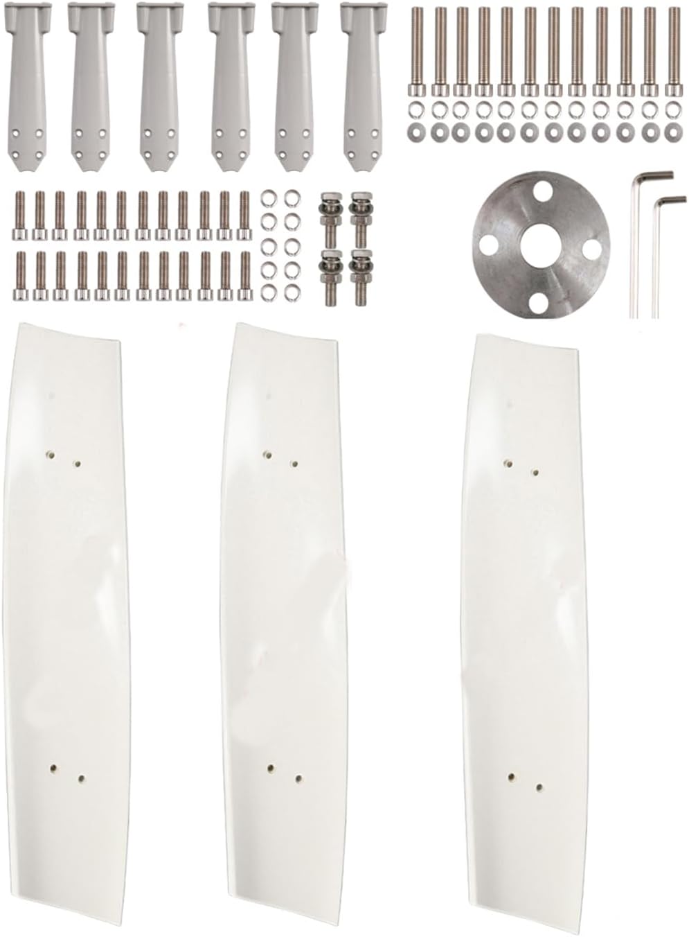 1000W Noiseless Permanent Magnet Wind Turbine Generator Kit - 12V/24V/48V Low Wind Speed Start, 3 Blades with Charger Controller for Eco-Friendly Energy Solutions