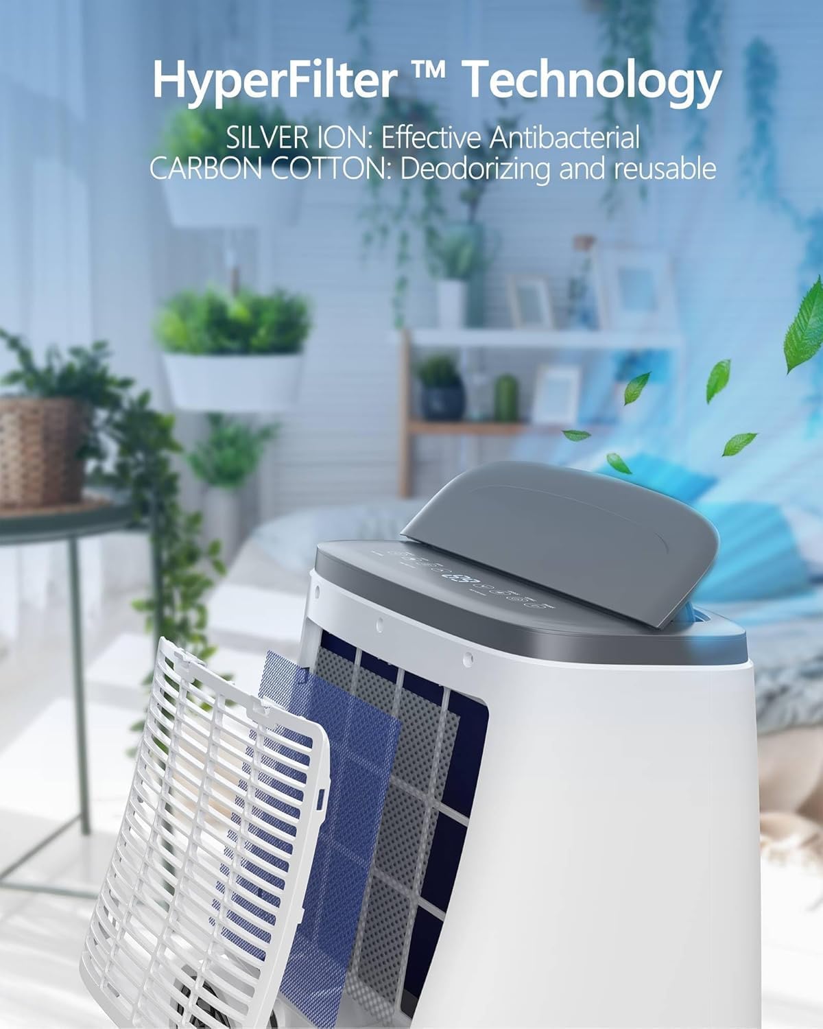 14,000 BTU Portable Air Conditioner – 3 in-1 Powerful AC Cooling, Dehumidifier & Fan for Rooms up to 750 sq.ft. | Energy-Saving 24H Timer & Remote Control | Ultra-Quiet Sleep Mode | Fast & Easy Setup