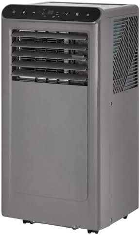 10,000 BTU Portable Air Conditioner with LED Display, 3-in-1 Portable AC Unit with Dehumidifier & Fan for Rooms Up to 450 Sq.Ft, Remote Control, 24h Timer, Easy Install for Bedroom & Home Office