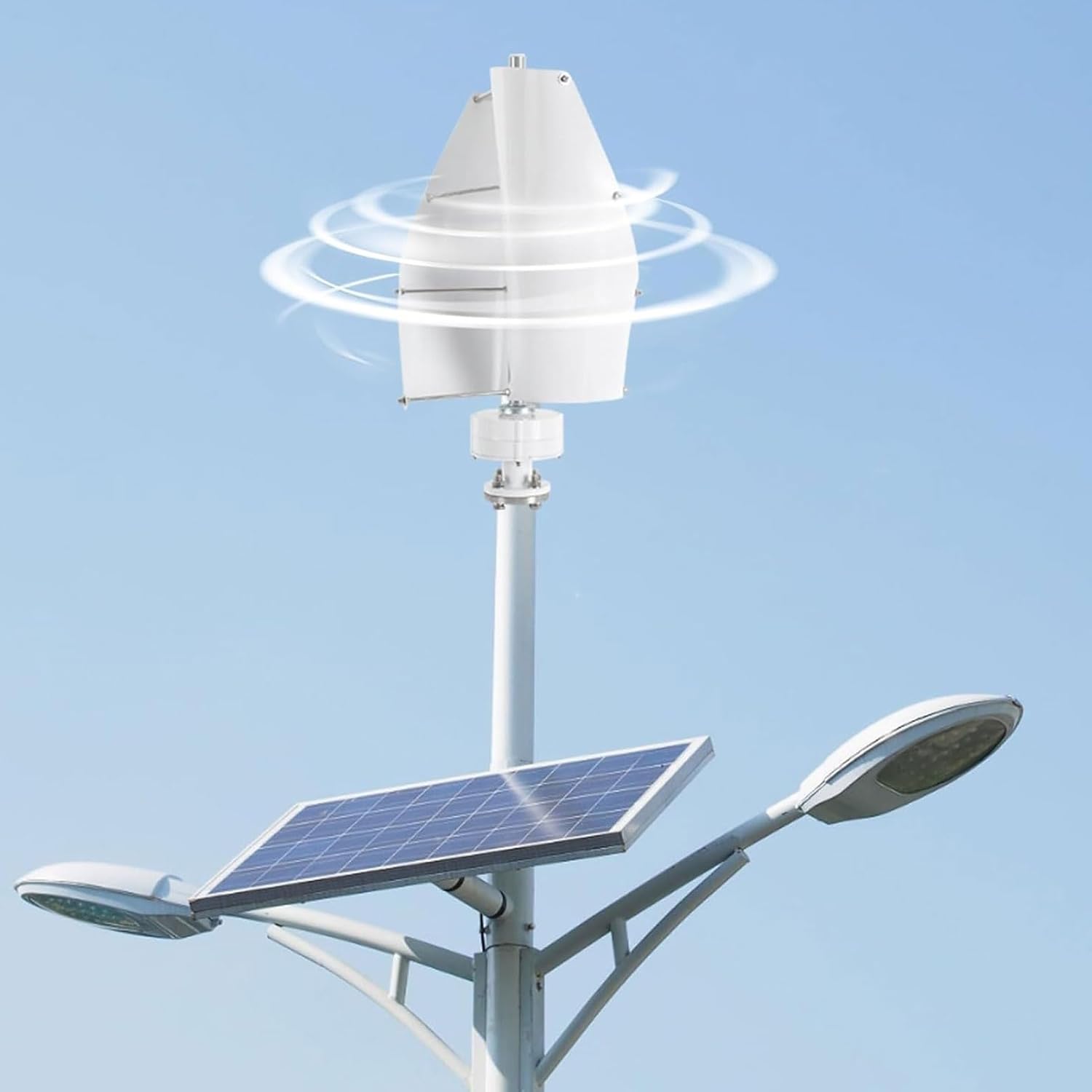 FTVOGUE 600W Vertical Wind Turbine Permanent Magnet Generator Vertical Axis Coreless Wind Power Kit with Controller for Home Renewable Energy (12V)