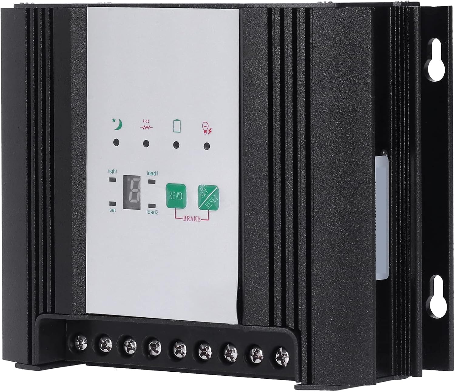 Wind Solar Energy Hybrid Controller, Intelligent LED Display Regulator, 600W Wind Turbine 300W Solar Panel 24V DC Power, Aluminum Alloy Housing for Street Lamp System with User Man