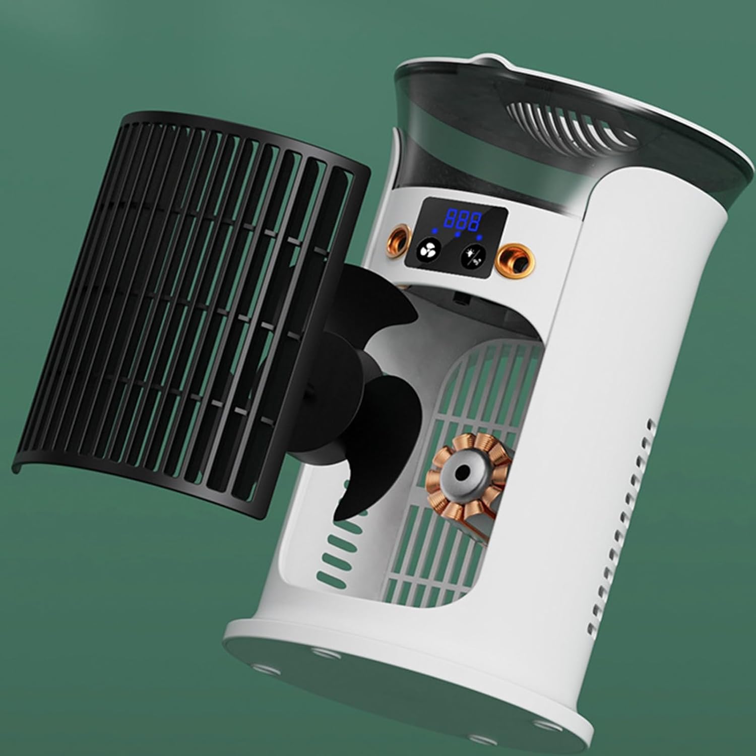 Portable Air Conditioner Ac Unit, 9” Evaporative Air Cooler, CoolingTower Fan For Bedroom, Outdoor, Indoor(Green)