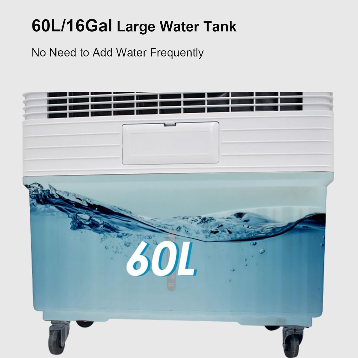 4-In-1 Portable Air Conditioners, 4000CFM Evaporative Air Cooler, 120°Oscillation Swamp Cooler, 16 Gal Tank, 2 Ice Packs, 3 Wind Speeds for Outdoor Indoor Use