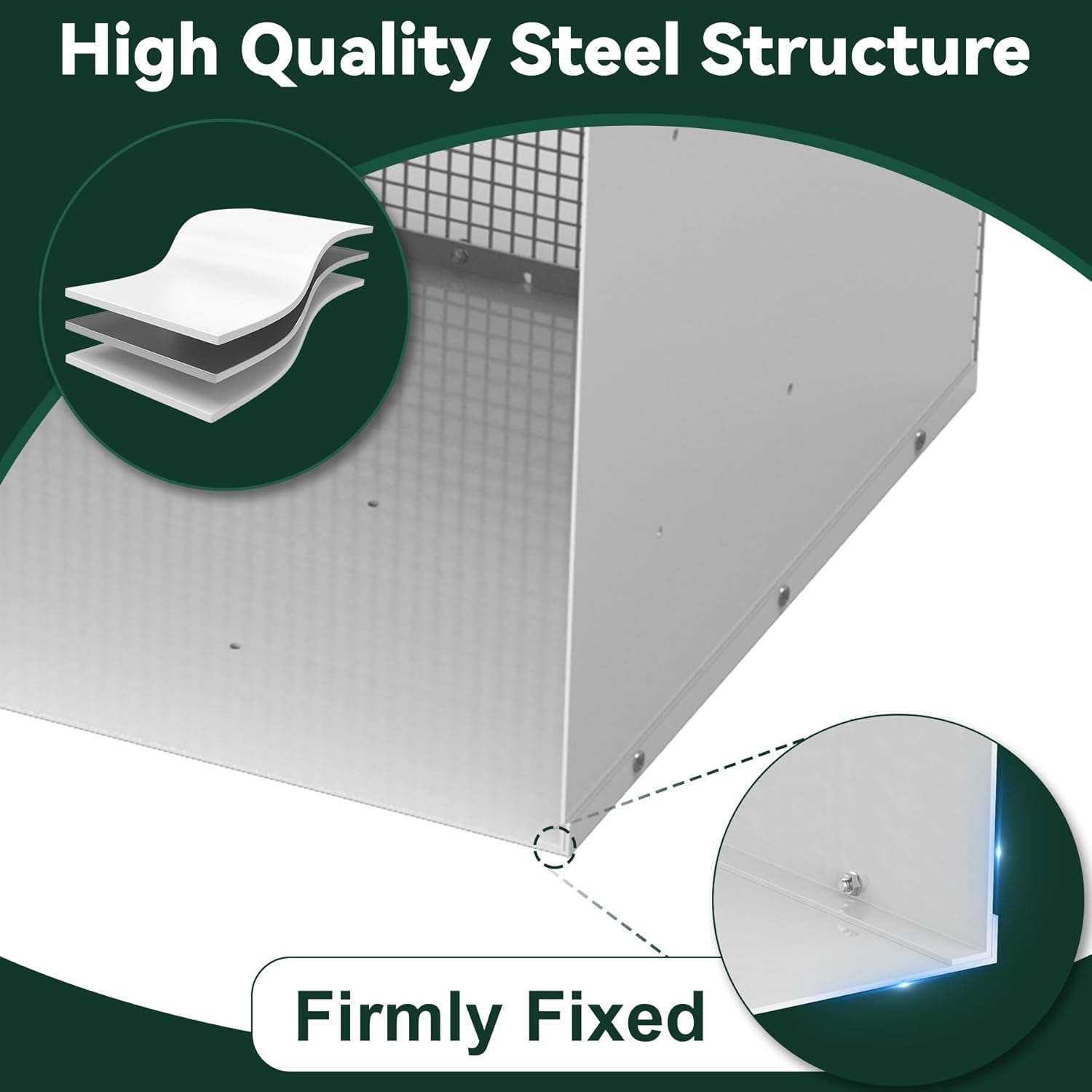 Flehomo Through The Wall Air Conditioner Sleeve, Universal Wall Sleeve Fits Most 26 Inch Through The Wall Air Conditioners, TTW AC Wall Sleeve with Ventilation Mesh Screen