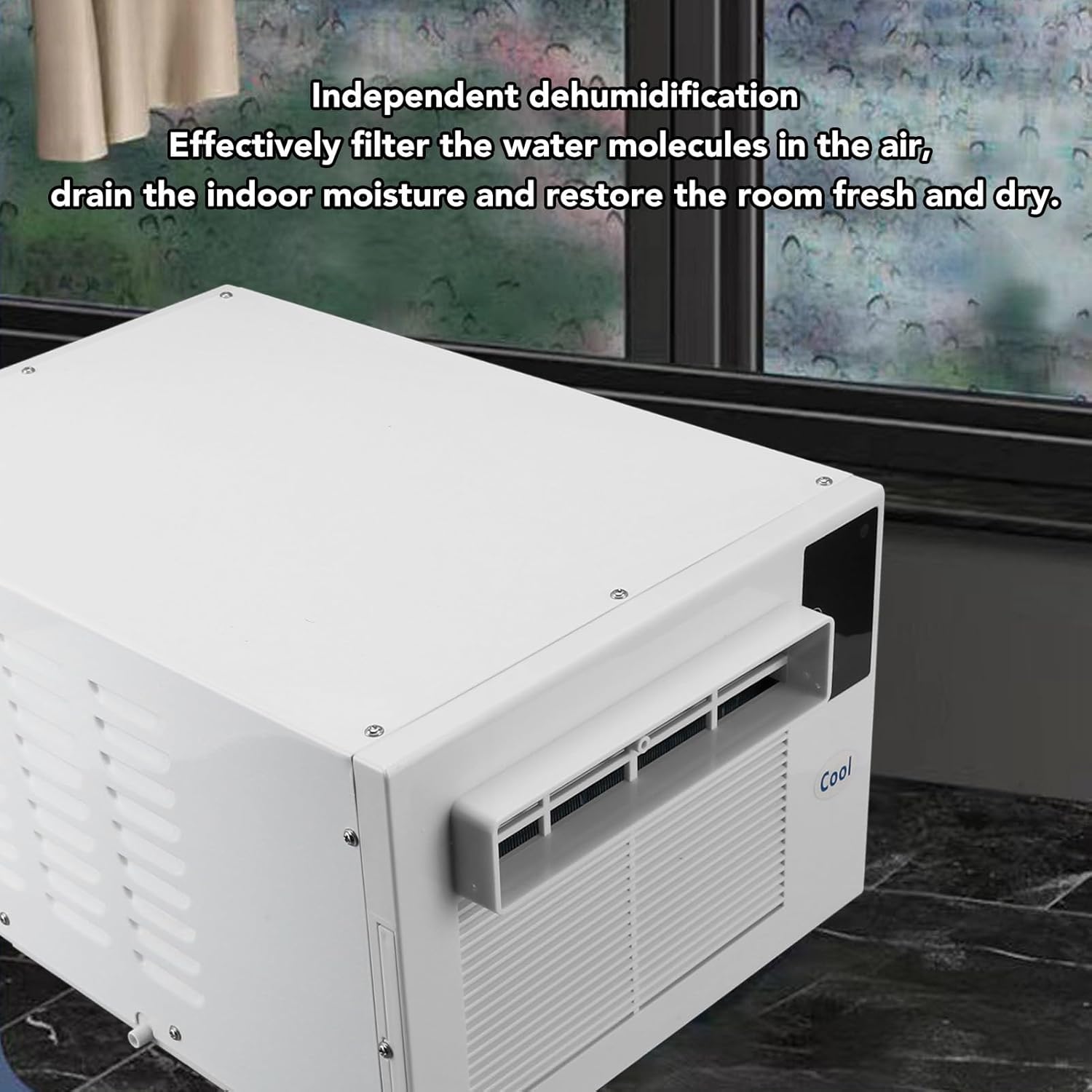 Portable Air Conditioners, Energy Saving Portable Ac Unit Aluminum Alloy Room Air Conditioners 1900btu 280w Dual Inverter Window Small Air Conditioner(US Plug)