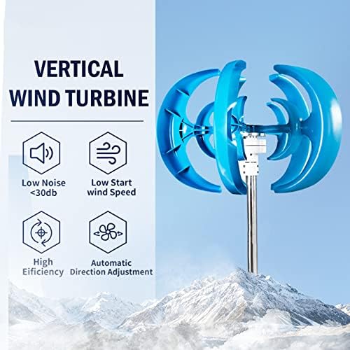 2000W Wind Turbine Generator Kit - 12V/24V/48V, Efficient Three-Phase Windmill for Home Use, Low Start-Up Speed, Off-Grid Renewable Energy Solution (48V)