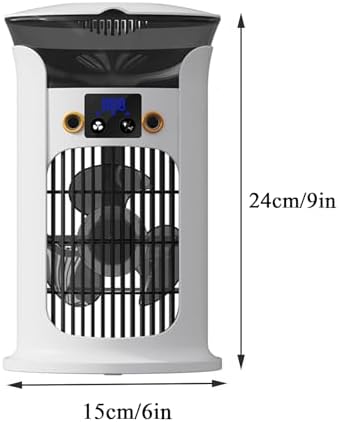 Portable Air Conditioner Ac Unit, 9” Evaporative Air Cooler, CoolingTower Fan For Bedroom, Outdoor, Indoor(Green)