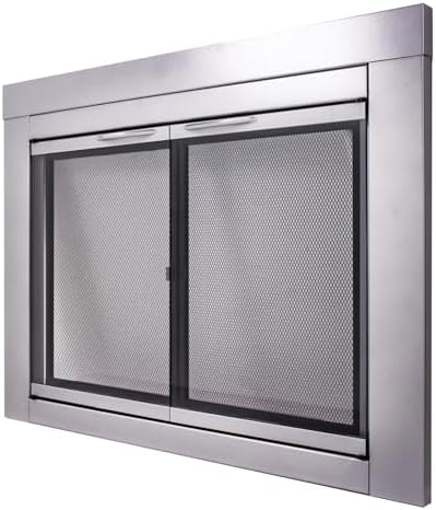 Pleasant Hearth Alpine Collection Fireplace Glass Door