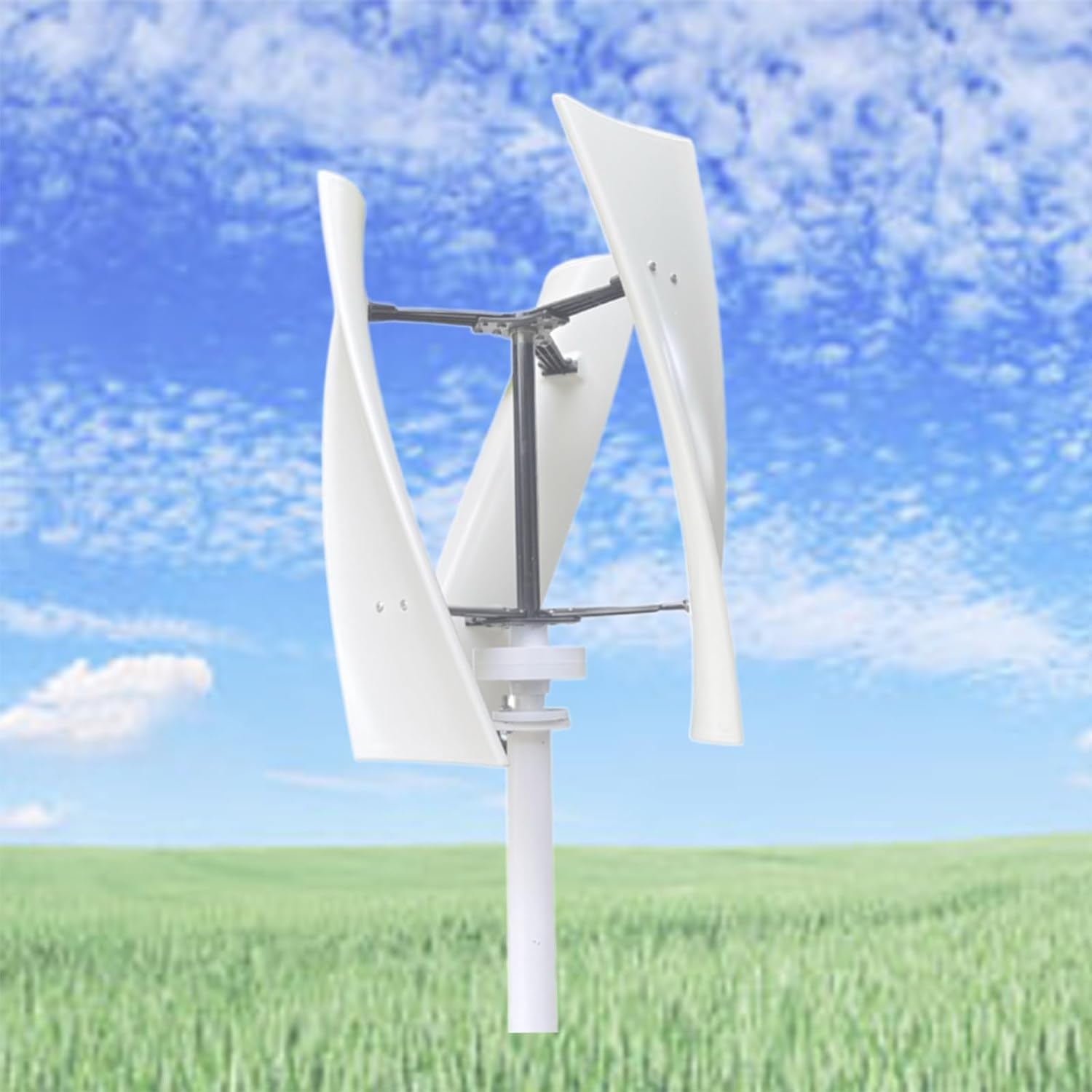 CAJUCA 1000W No Noise Vertical Axis Wind Turbine Generator,220V 12V 24V 48V Magnetic Levitation Wind Turbine with MPPT Controller