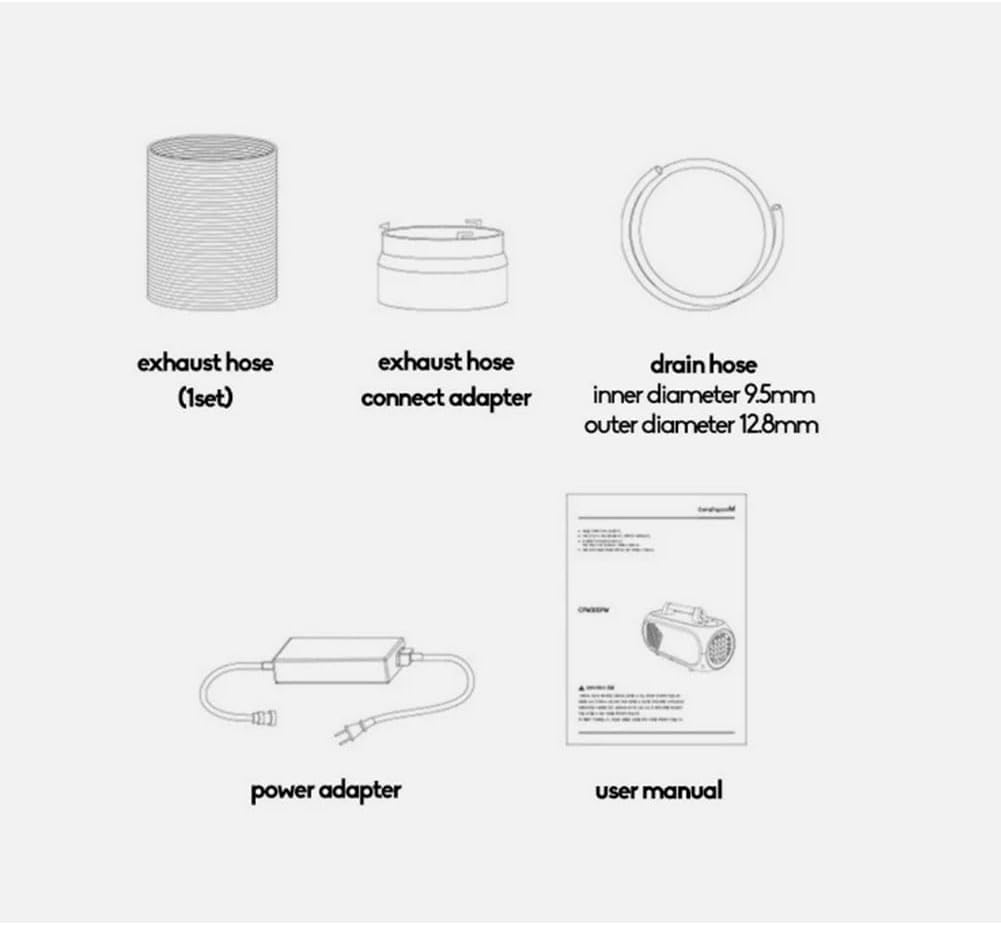 CampingM portable air conditioner Convenient for outdoor activities 18.5(W)×7.5(D)×9.5(H) inch