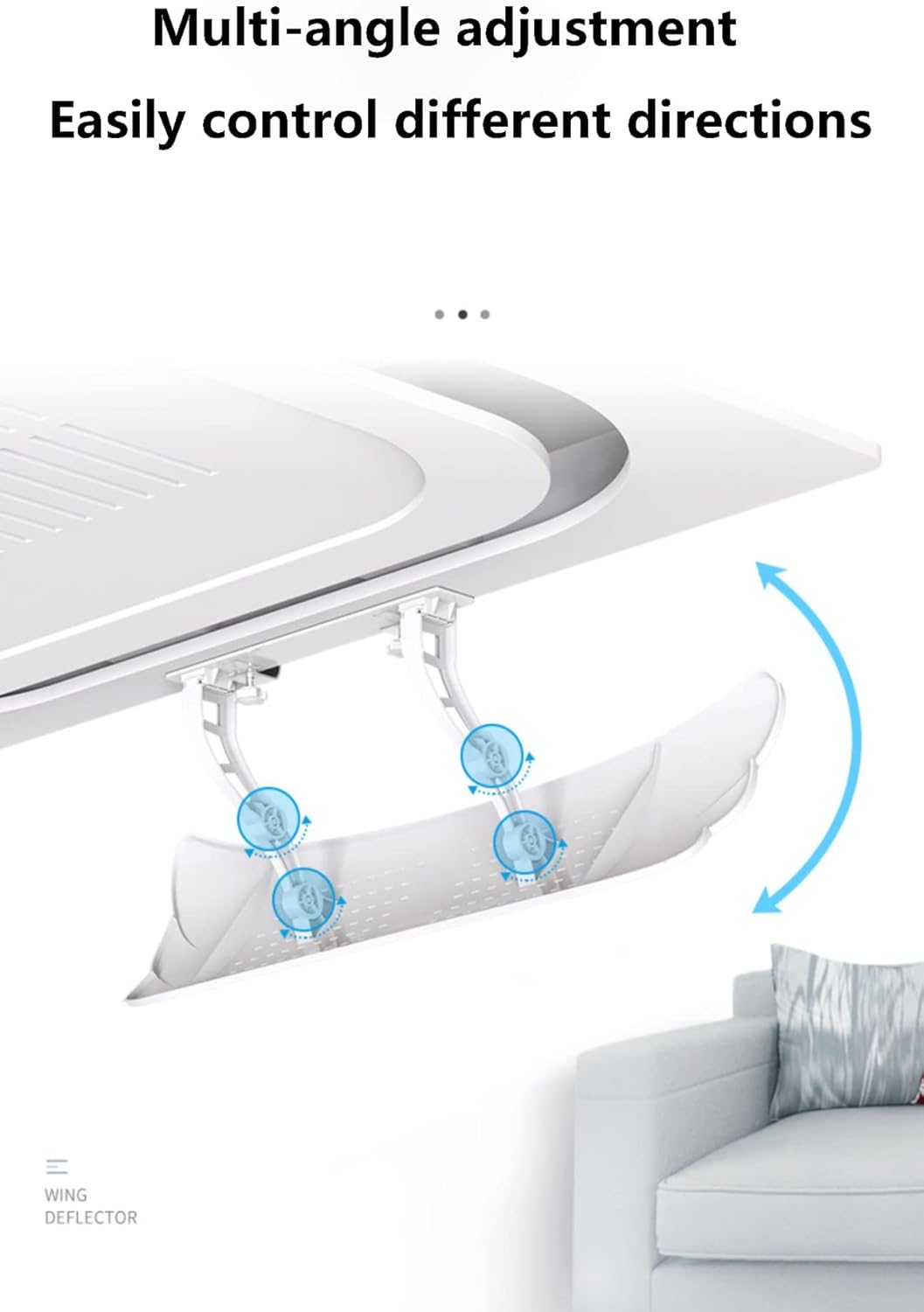 Air conditioning deflector Air Conditioner Windshield Central Air-Conditioning Outlet Wind Baffle, Prevent Direct Blowing, Office Ceiling Air-Conditioning Wind Direction Deflector, Ceiling Air-Condit