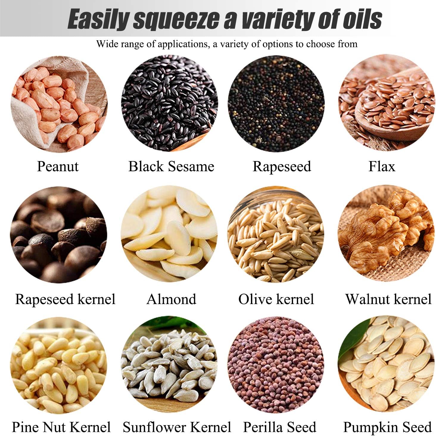 CGOLDENWALL 1500W Commercial Oil Press Machine Oil Extractor Expeller with Intelligent Temperature Controller/Industrial Motor/All Stainless Steel/CE (220V, EU/UK Plug)