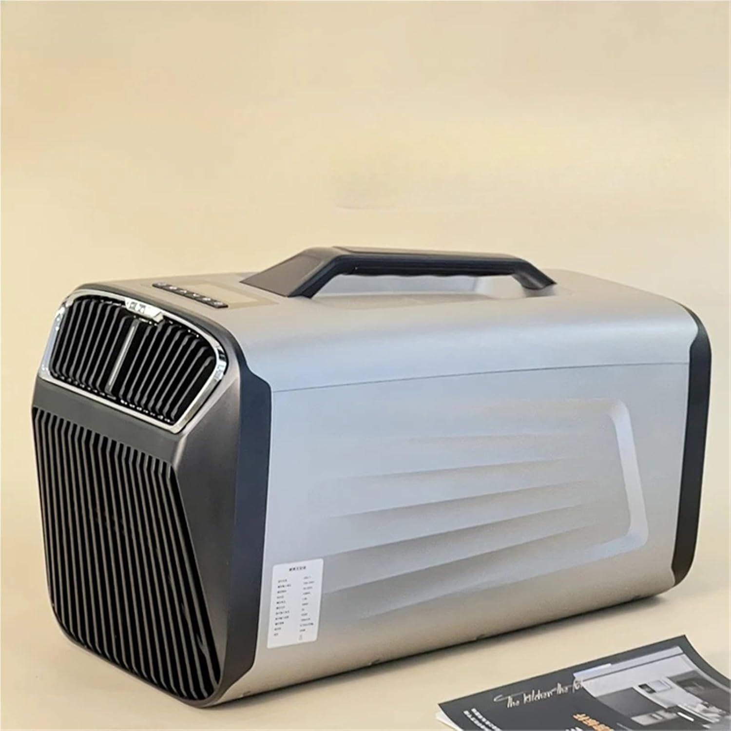 Portable Air Conditioner, Portable Mini Air Conditioner Compressor Cooling for Car Outdoor Camping Tent,Desktop Fan for Home Outdoors(Gray)