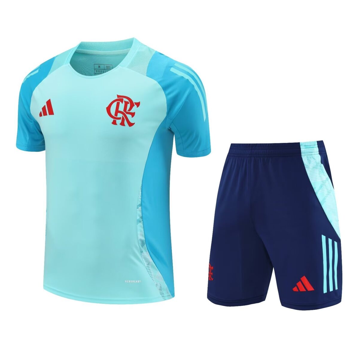 Conjunto de calentamiento Flamengo azul claro - NewNow