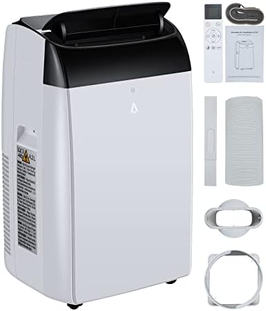 Litake 12000 BTU Portable Air Conditioner with Remote Control, Portable AC Cools to 550 Sq.ft Room, with Fan and Dry Function, Quiet Operation, Double Motor, Sleep Mode, Energy Savings, 110-115V