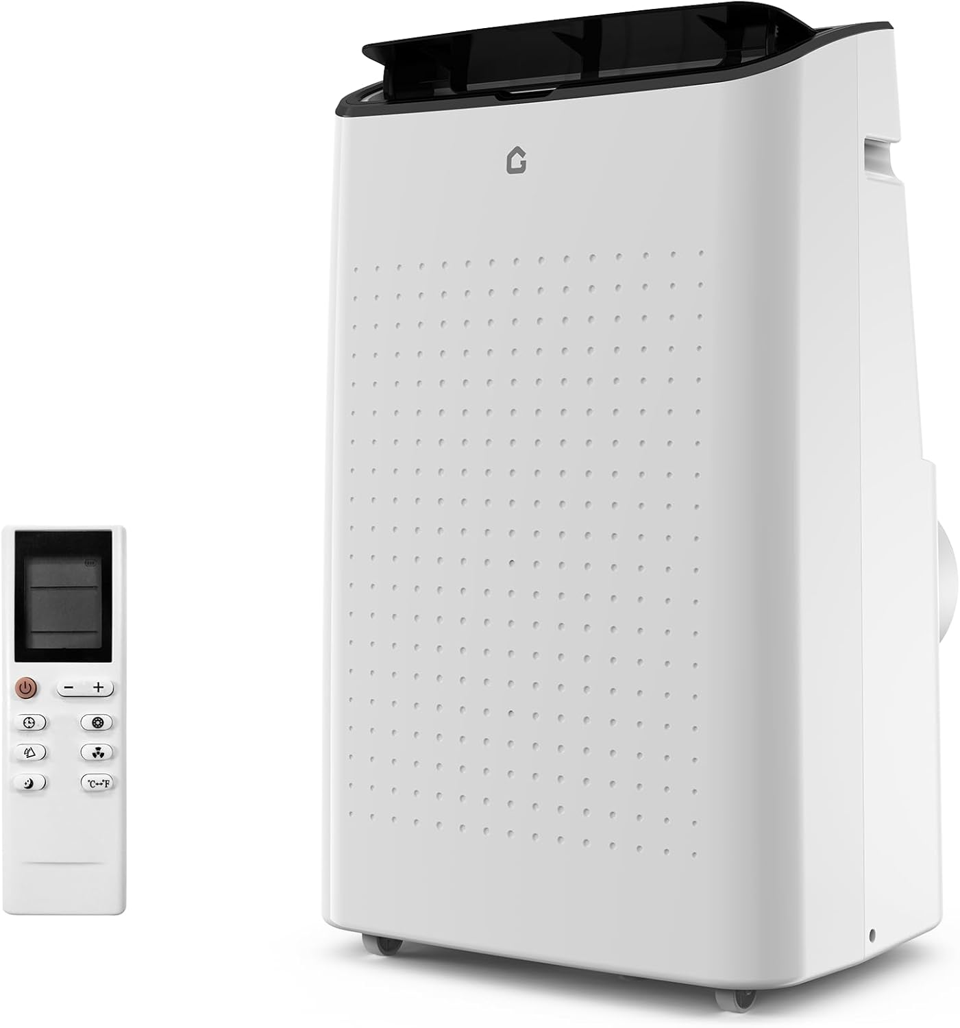 14000 BTUs Portable Air Conditioner, Floor Standing AC Units with Remote Control, Dehumidifier & Fan Mode, Sleep Mode, 24H Timer, LED Display, Cool Rooms up to 350 Sq. Ft