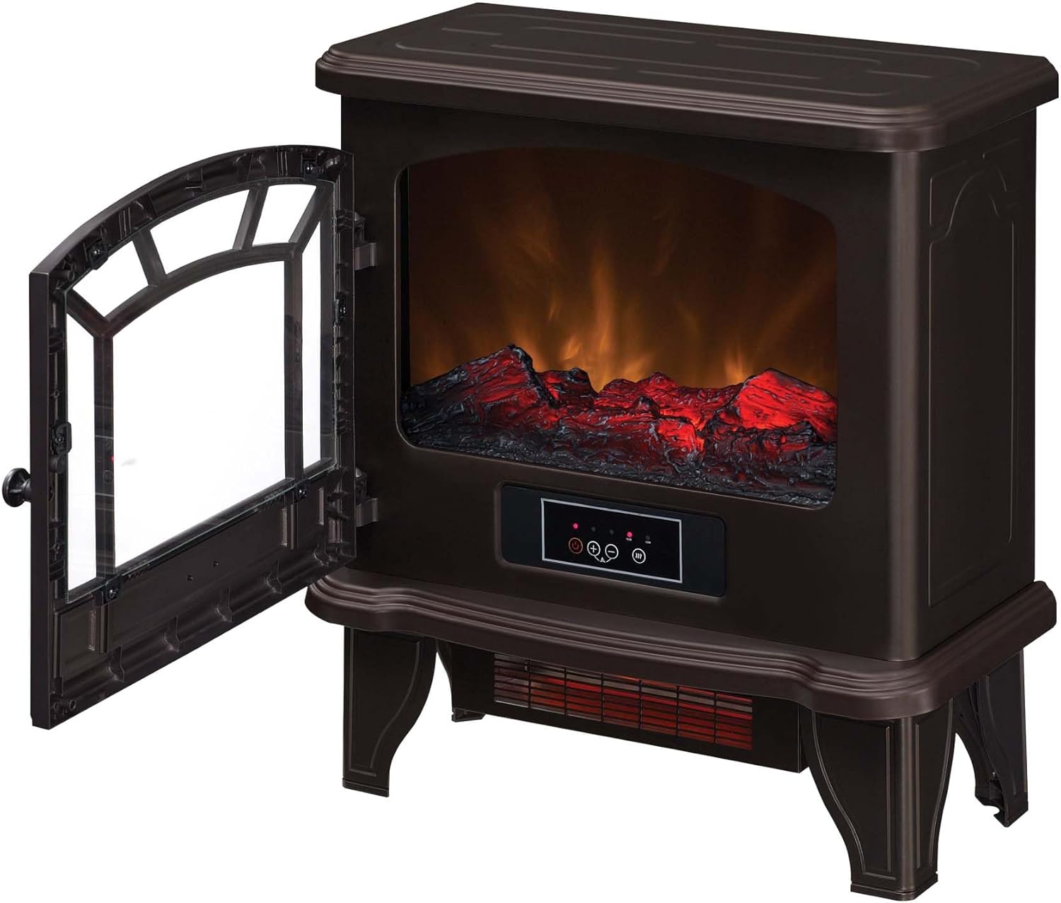 duraflame® Infrared Quartz Electric Fireplace Stove Heater, Bronze