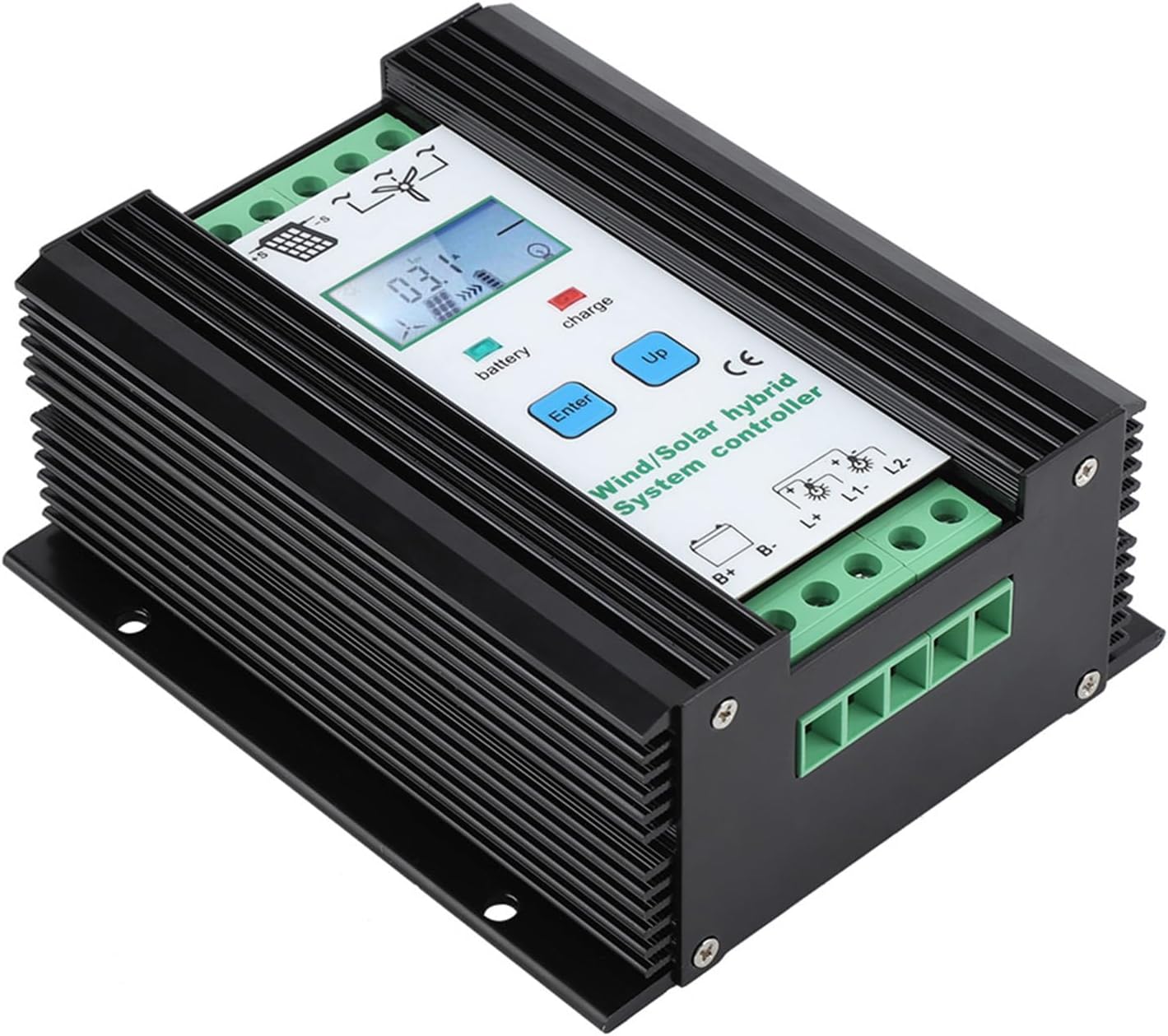Wind and Solar Energy Hybrid Controller, Digital Intelligent Control, Boost Charging Regulator, LCD Display, 400W Photovoltaic Power, 800W Wind Power - Stable Performance,