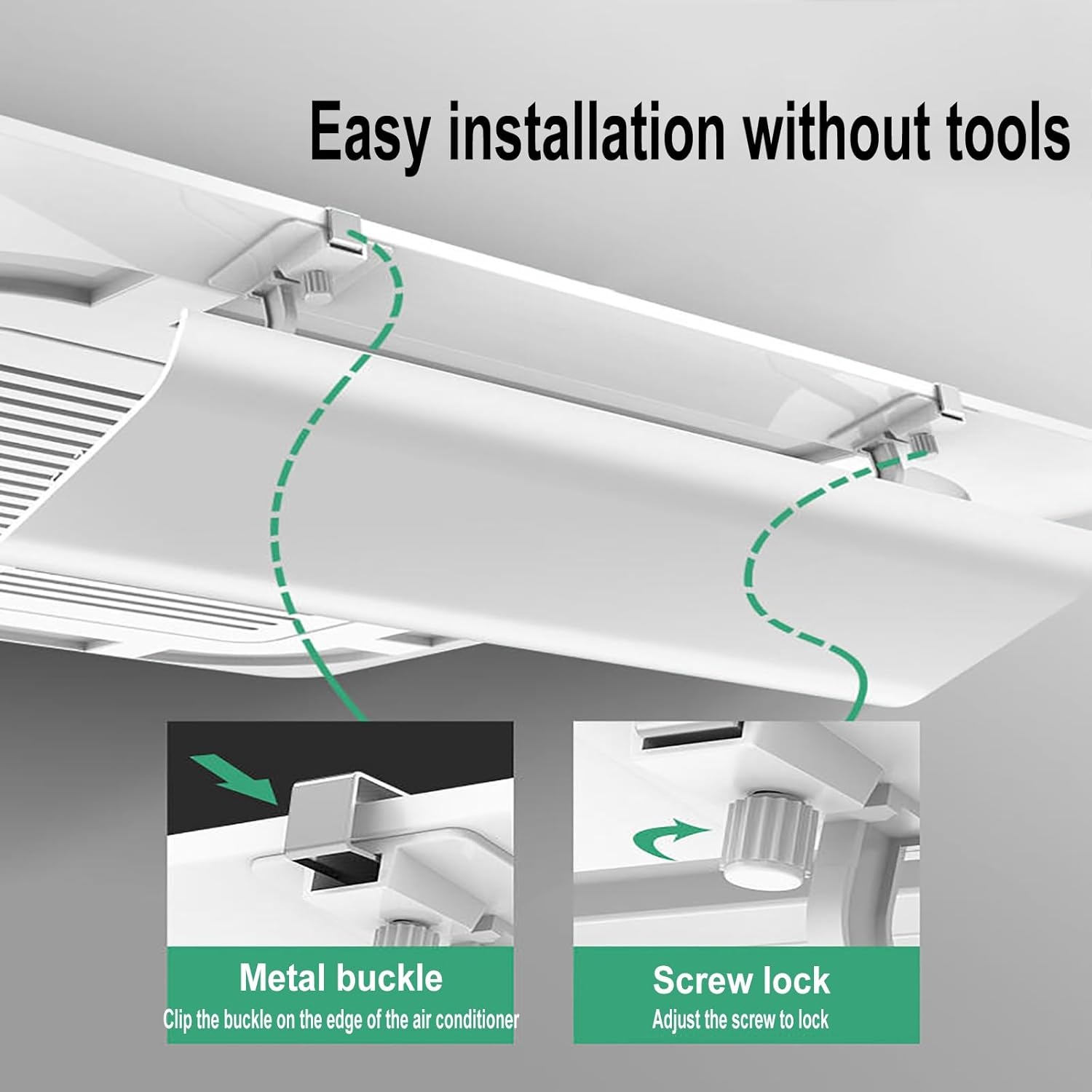 Ceiling Air Conditioner Deflector,Vent Deflector,Air Deflector,Windshield,Air Conditioning Baffle,for Central Air Conditioner'S Register and Grille
