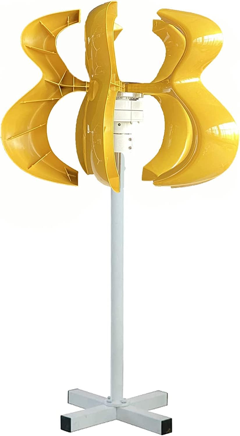 LiuSj JUnSt 6000W Wind Turbine Generator Lantern, Wind Turbine Generator Lantern+5 Blades Motor Kit Vertical Axis with Controller for Home Streetlight