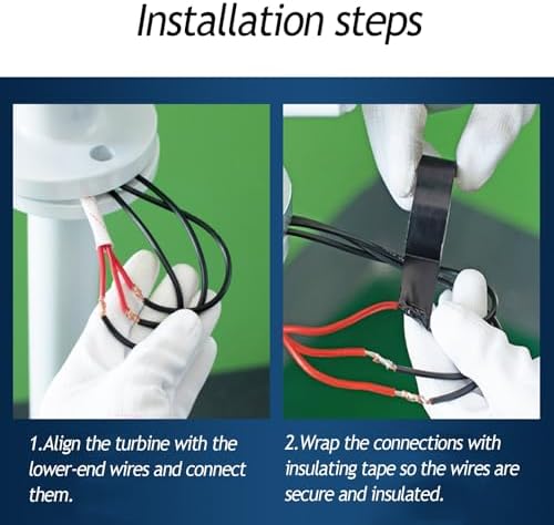 2000W Vertical Axis Wind Turbine Generator Kit, 12V/24V Home Power System with Durable Nylon Blades, Efficient Permanent Magnet Alternator for Sustainable Energy Solutions