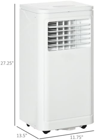 3-in-1 Portable Air Conditioner with 8000 BTU Cooling, Dehumidifier and Fan, LED Display, Remote Control, Washable Filter, for Rooms Up to 441 sq.ft.