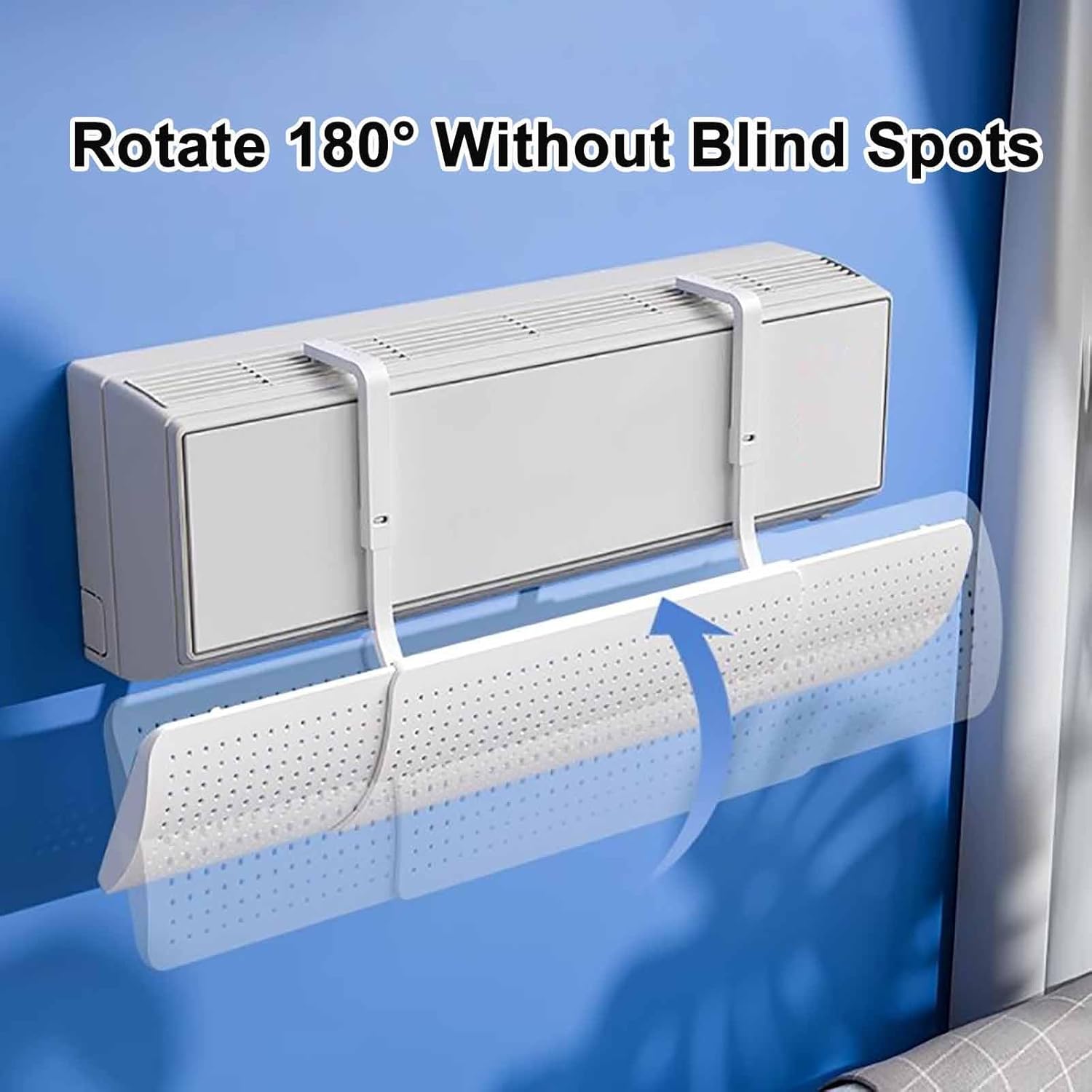 Wall-Mounted Air Conditioner Deflector, Anti-Wind ac Wind Deflector, Direct Blowing ac Vent Deflector, for Home, Office, Elderly, Pregnant