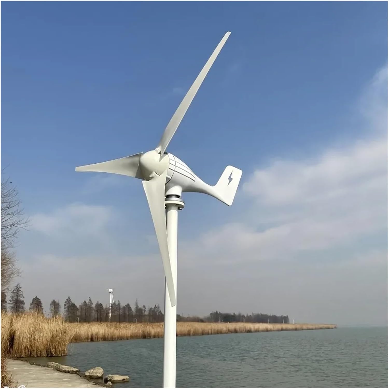 7000W 12V 24V 48V Windmills Generator Horizontal Wind Turbine System Power Plant Battery with Charge Hybrid Controller Inverter Industrial Energy(with Hybrid Control,12V_7000W)