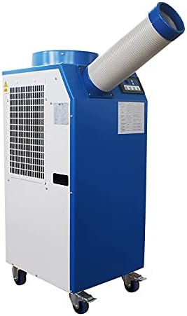 Industrial Air Conditioner Portable Spot Cooler 11900BTU/H Single Column Air-Cooled Commercial Mobile Outdoor Cooling Aircon 480m³/h 110V