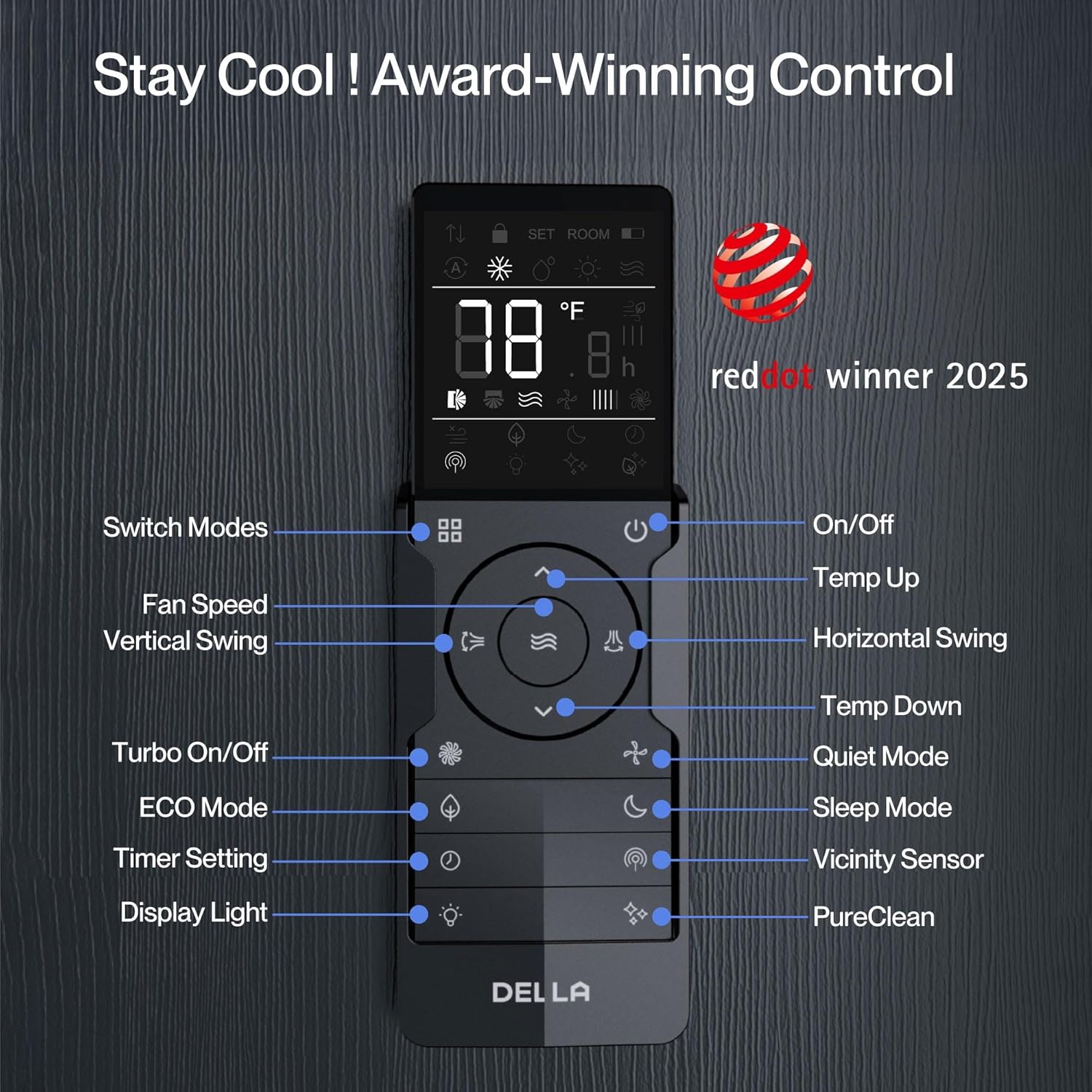 DELLA 18,000 BTU 2 Zone (12K+12K) Ceiling Cassette Mini Split AC, Ultra Heat -13℉, 8-way 360° Airflow, Covers 1100 Sq.Ft, Energy Star, 24 SEER2, 230V, Work with Alexa, Pre-Charged Heat Pump, 25ft Kit