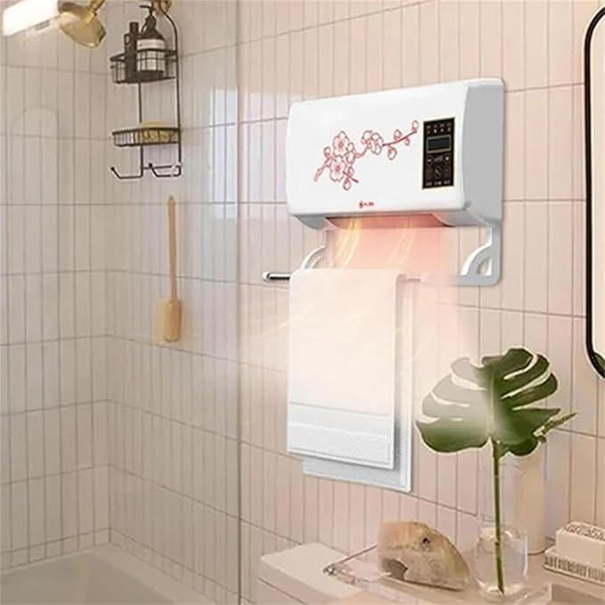 Portable air conditioner with remote control, 2000w rapid cooling and heating, wall-mounted, no installation required, suitable for home and office use